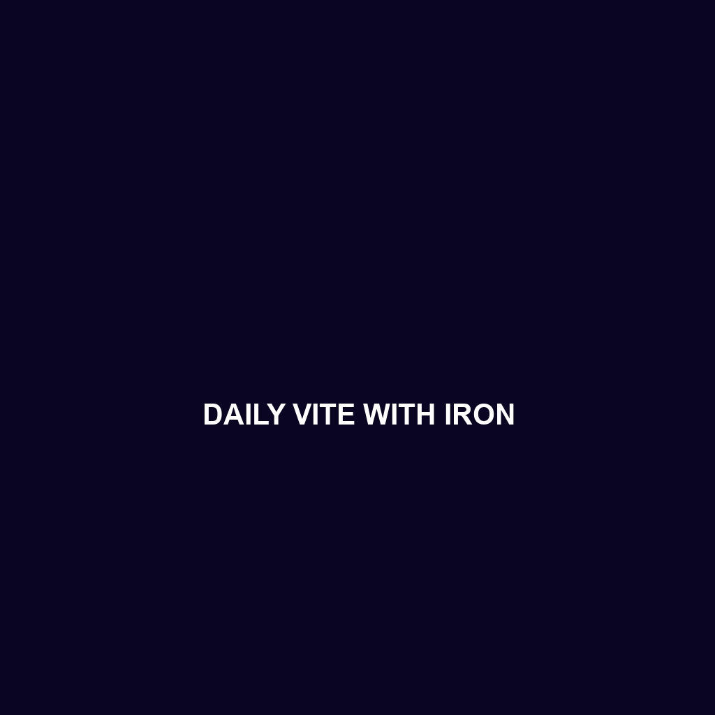 Daily Vite With Iron