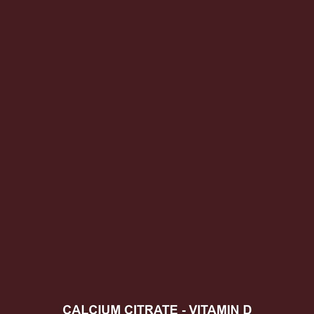 Calcium Citrate – Vitamin D