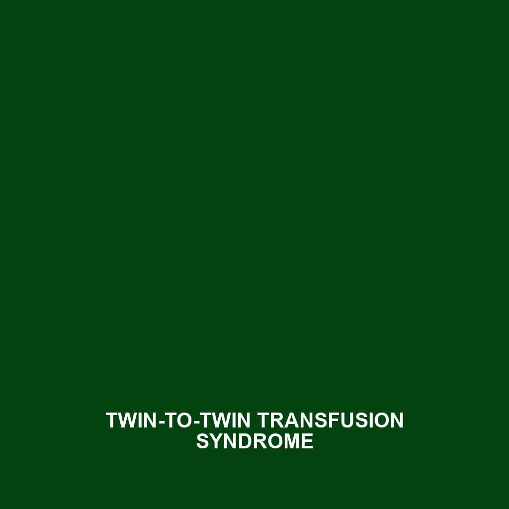 Twin-to-Twin Transfusion Syndrome