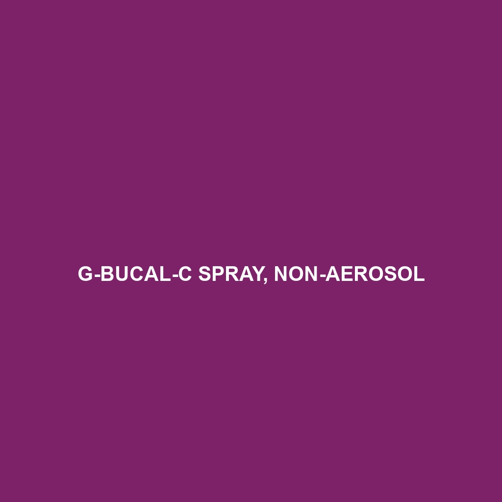 G-Bucal-C Spray, Non-Aerosol