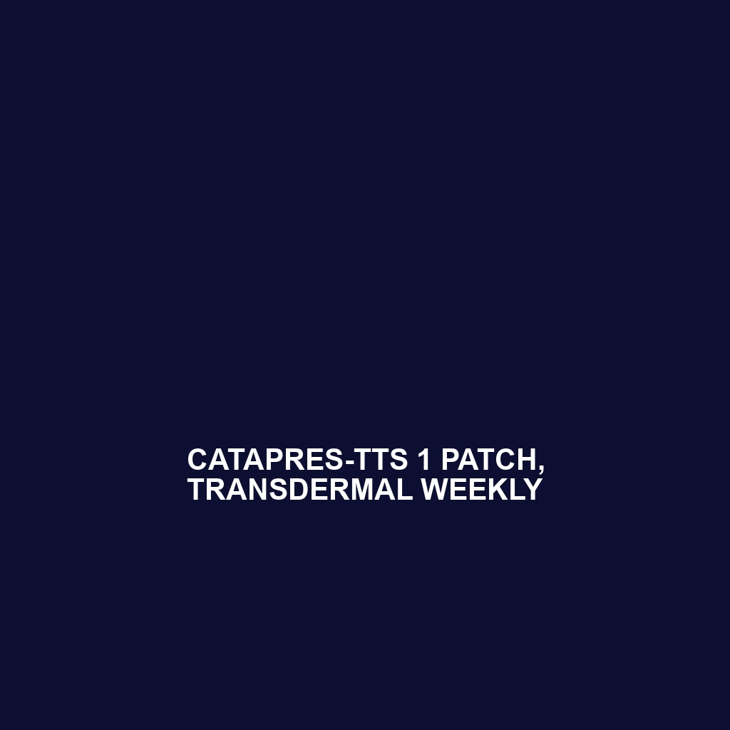 Catapres-Tts 1 Patch, Transdermal Weekly