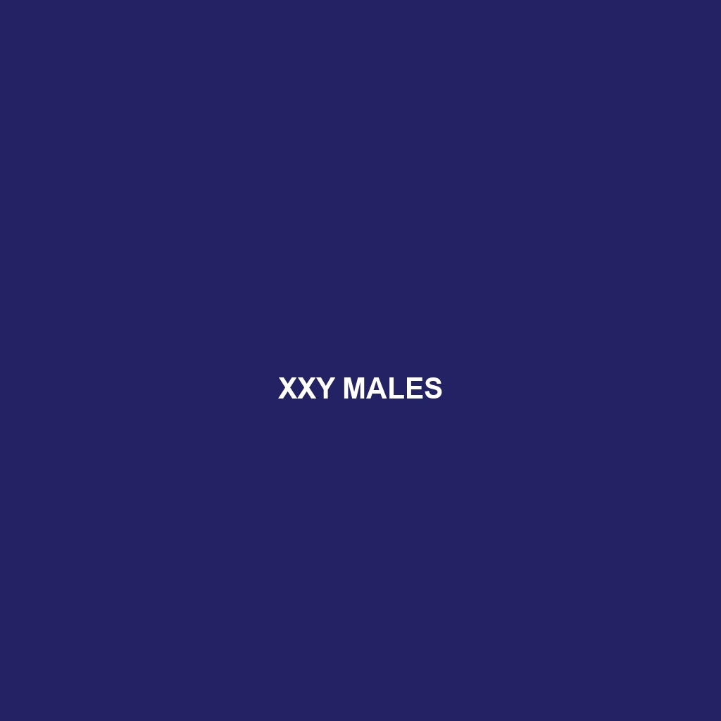 XXY Males