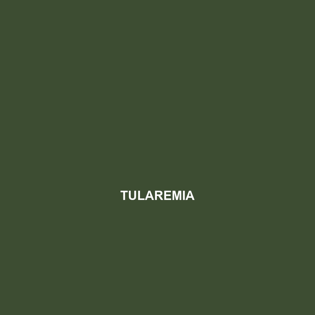 Tularemia