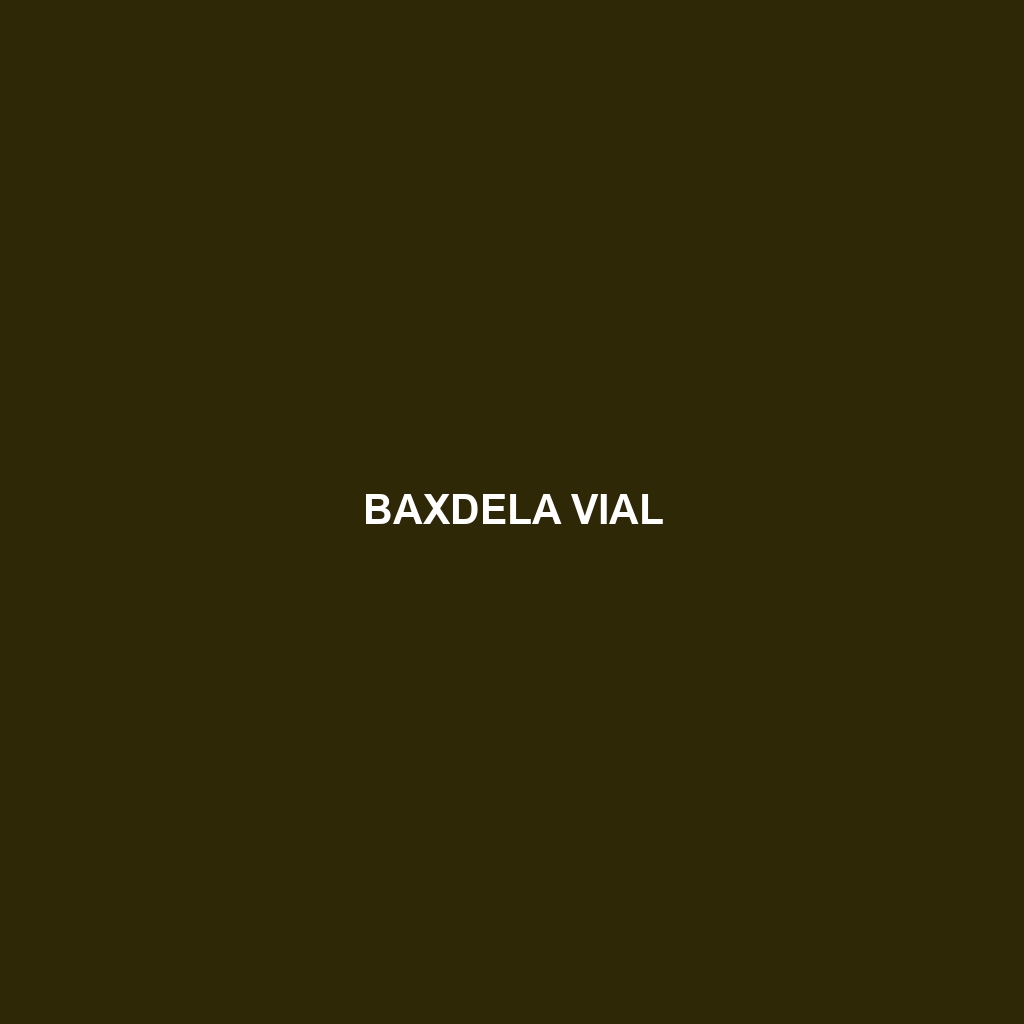 Baxdela Vial