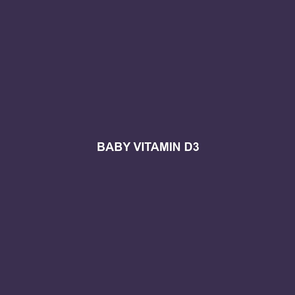 Baby Vitamin D3