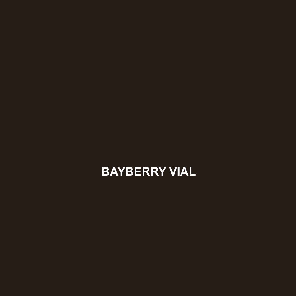 Bayberry Vial