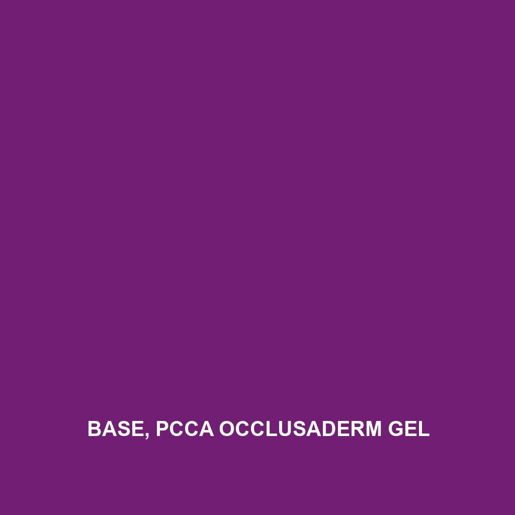 Base, Pcca Occlusaderm Gel