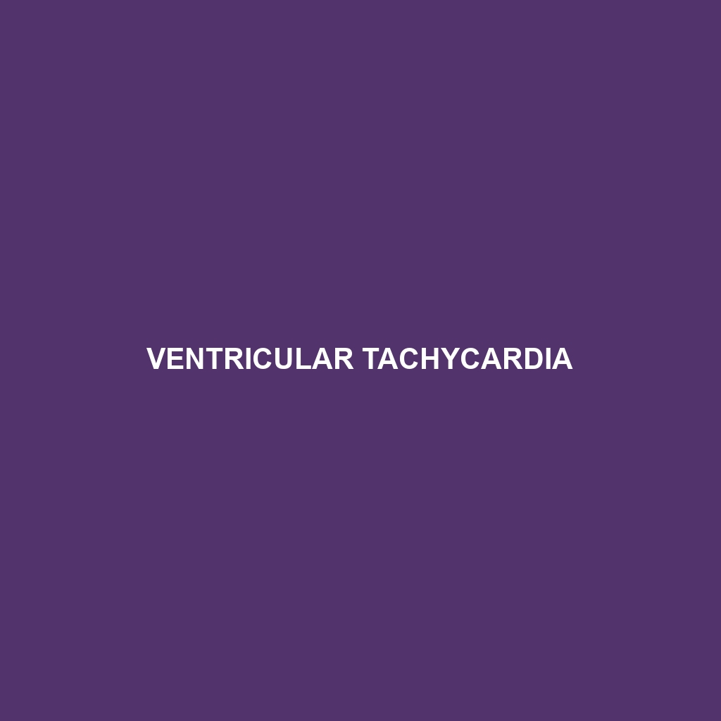 Ventricular Tachycardia