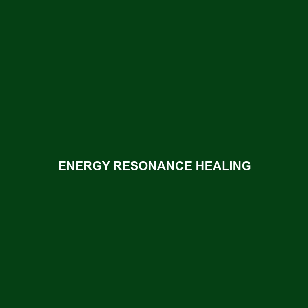 Energy Resonance Healing