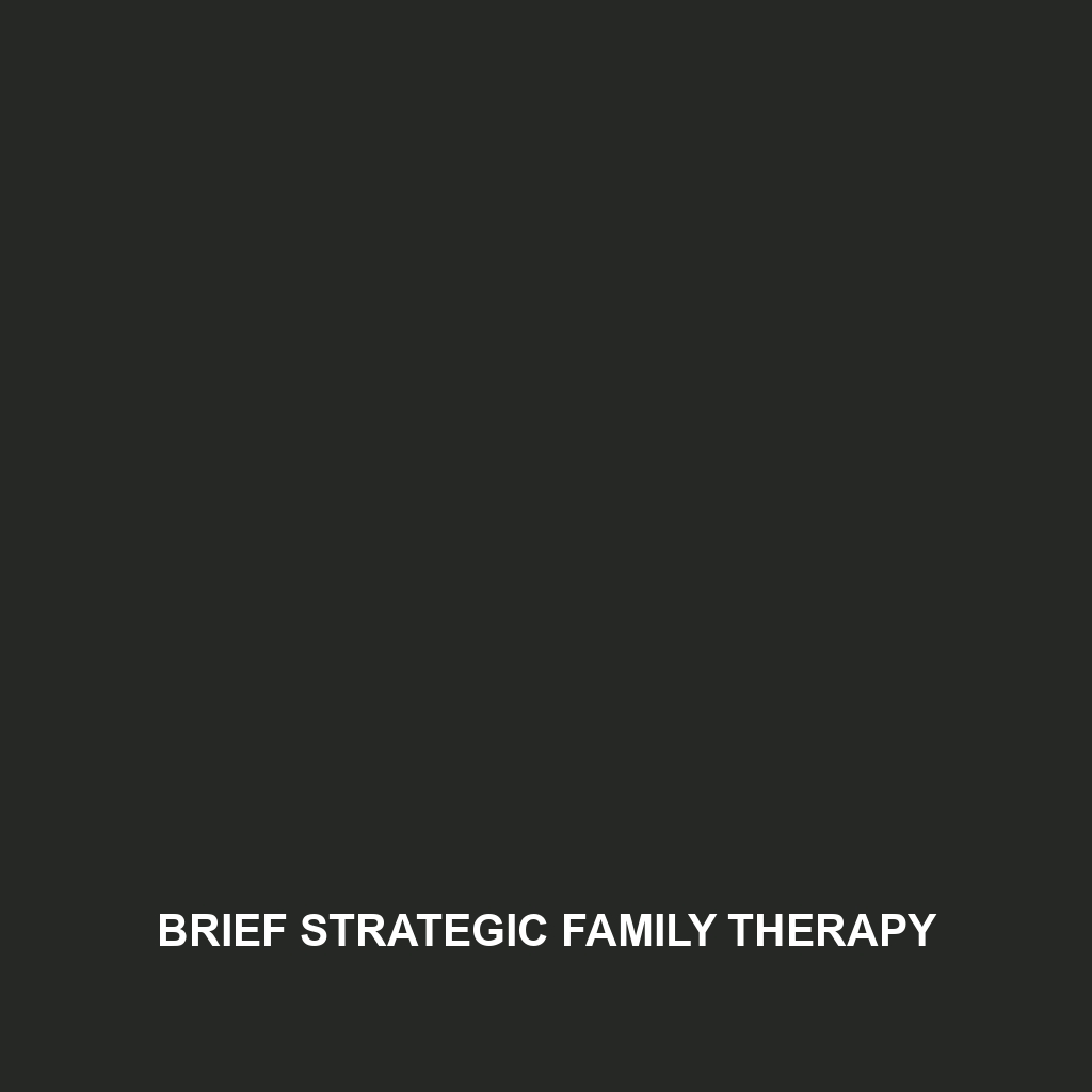 Brief Strategic Family Therapy